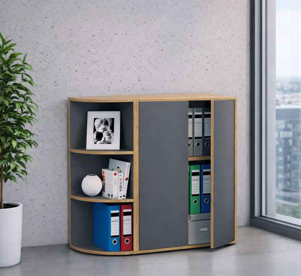 Produktbild: Elegantes Holzregal Eckregal Regal Salia 3fach