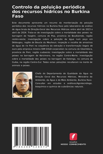 Produktbild: Controlo da polui&ccedil;&atilde;o peri&oacute;dica dos recursos h&iacute;dricos no Burkina Faso