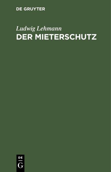 Produktbild: Der Mieterschutz