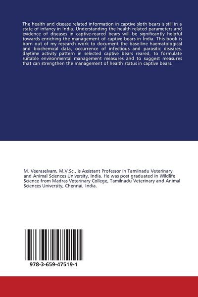 Produktbild: Health, diseases and environmental enrichments in captive sloth bears