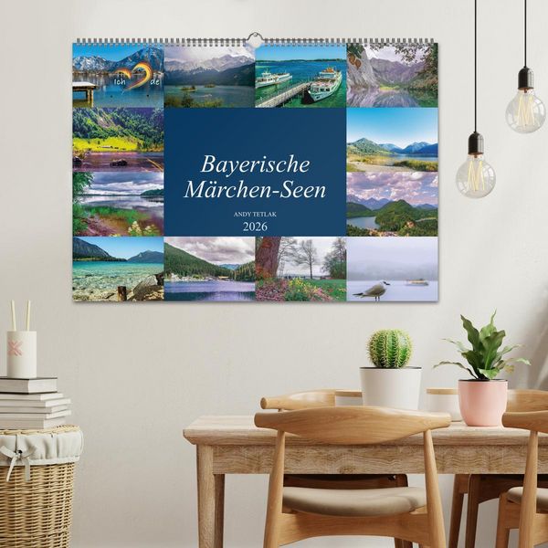Produktbild: Bayerische M&auml;rchen-Seen (Wandkalender 2026 DIN A2 quer), CALVENDO Monatskalender