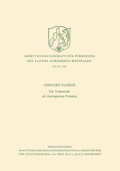 Produktbild: Die Todesstrafe als theologisches Problem