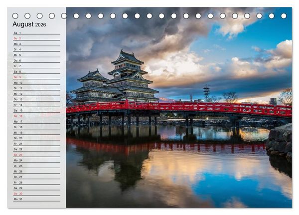 Produktbild: Japan. Im Land der aufgehenden Sonne (Tischkalender 2026 DIN A5 quer), CALVENDO Monatskalender