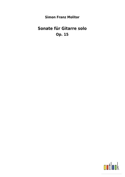 Produktbild: Sonate f&uuml;r Gitarre solo