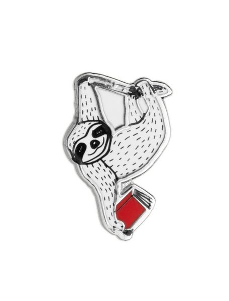 Produktbild: Book Sloth Enamel Pin