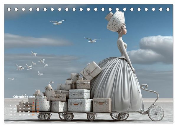 Produktbild: Zwischen Himmel und Gep&auml;ck (Tischkalender 2026 DIN A5 quer), CALVENDO Monatskalender