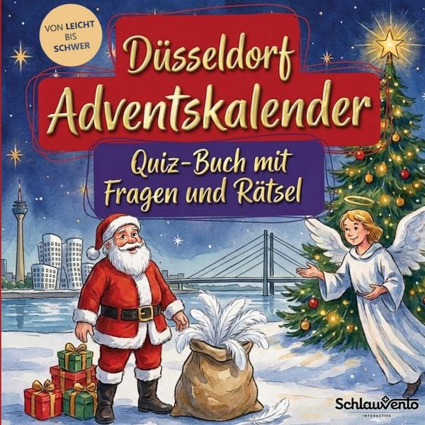 Produktbild: D&uuml;sseldorf-Adventskalender: Quiz-Buch mit Fragen und R&auml;tsel