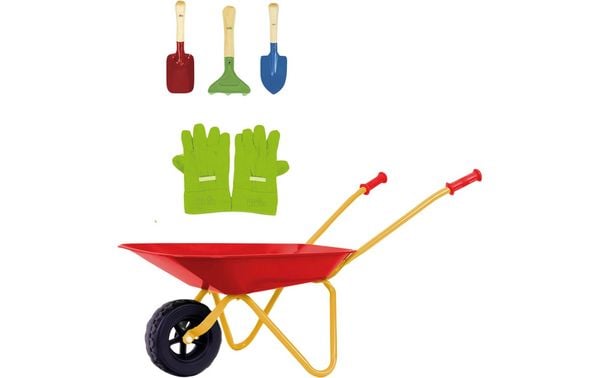 OF - Kinderschubkarre mit Zubehör, Metall