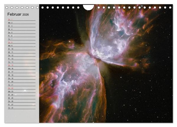 Produktbild: Universum. Farbenpracht der Gasnebel (Wandkalender 2026 DIN A4 quer), CALVENDO Monatskalender