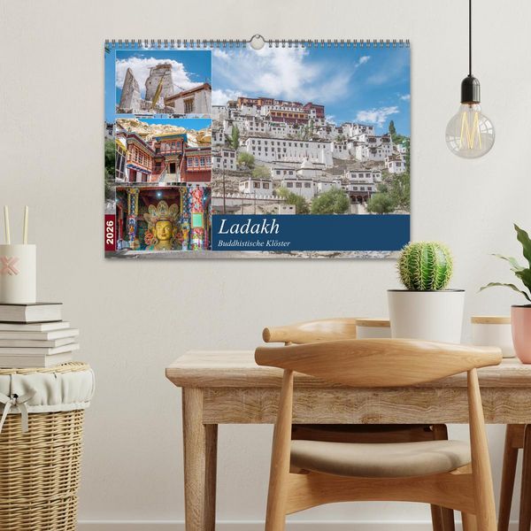 Produktbild: Ladakh - Buddhistische Kl&ouml;ster (Wandkalender 2026 DIN A3 quer), CALVENDO Monatskalender