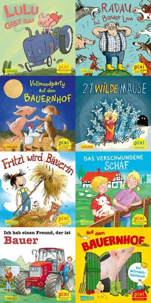 Produktbild: Pixi-8er-Set 253: Pixis Abenteuer auf dem Bauernhof (8x1 Exemplar)