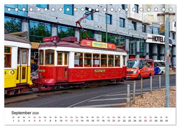 Produktbild: Lissabon und seine Wahrzeichen - Zwischen Tradition und Moderne (Tischkalender 2026 DIN A5 quer), CALVENDO Monatskalender