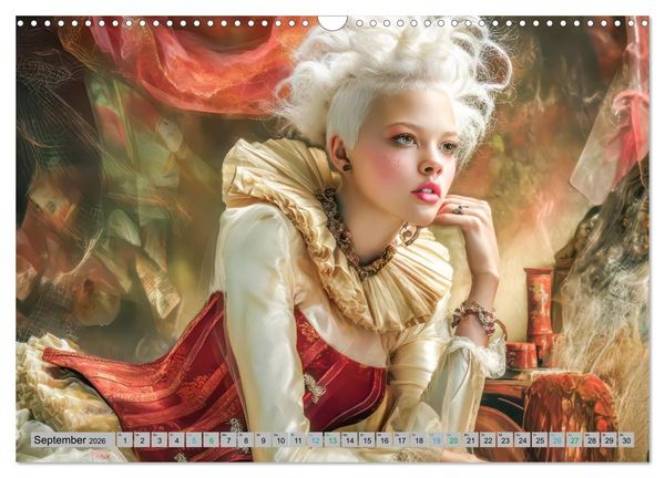 Produktbild: Frauen und Korsetts - Malerische Werke (Wandkalender 2026 DIN A3 quer), CALVENDO Monatskalender