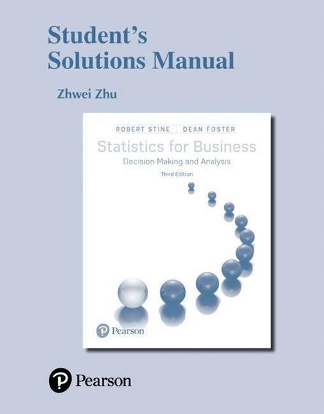 Produktbild: Stine, R: Student's Solutions Manual for Statistics for Busi