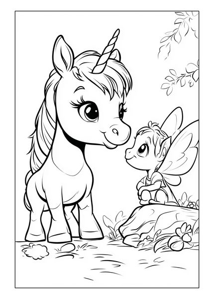 Produktbild: Einhorn Malbuch