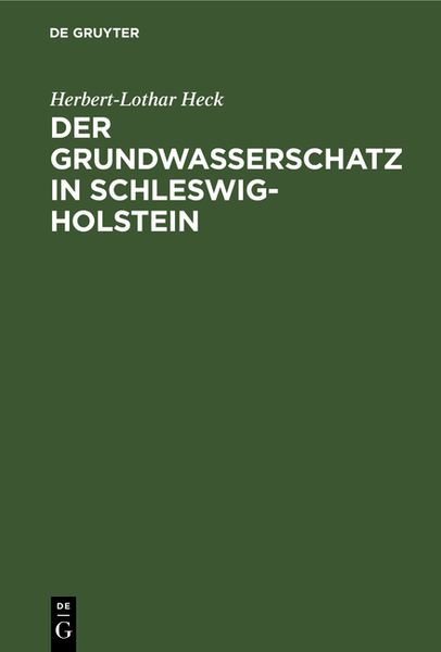 Produktbild: Der Grundwasserschatz in Schleswig-Holstein