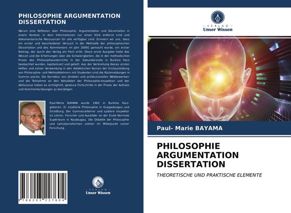 Produktbild: Philosophie Argumentation Dissertation