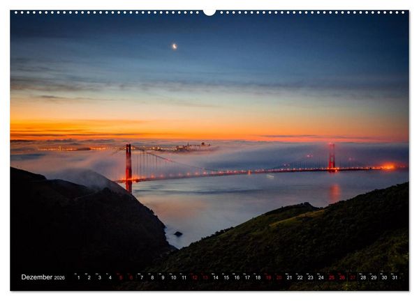 Produktbild: San Francisco Moments (hochwertiger Premium Wandkalender 2026 DIN A2 quer), Kunstdruck in Hochglanz