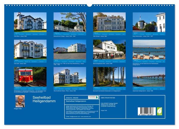 Produktbild: Seeheilbad Heiligendamm (hochwertiger Premium Wandkalender 2026 DIN A2 quer), Kunstdruck in Hochglanz