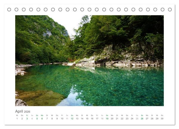Produktbild: Traumhaftes Montenegro - Entdecken Sie die Perle der Adria im S&uuml;den Europas (Tischkalender 2026 DIN A5 quer), CALVENDO Monatskalender