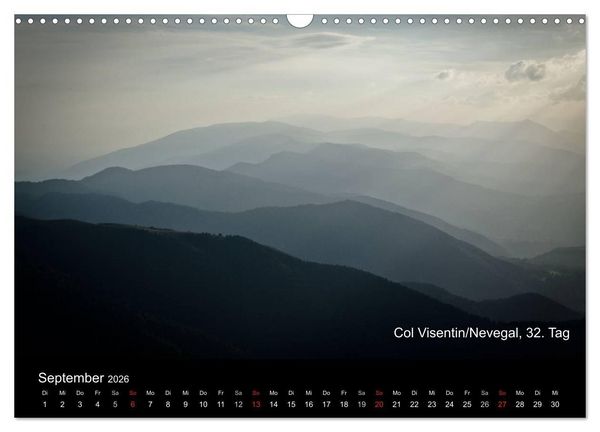 Produktbild: TransAlp - zu Fu&szlig; &uuml;ber die Alpen von M&uuml;nchen nach Venedig (Wandkalender 2026 DIN A3 quer), CALVENDO Monatskalender