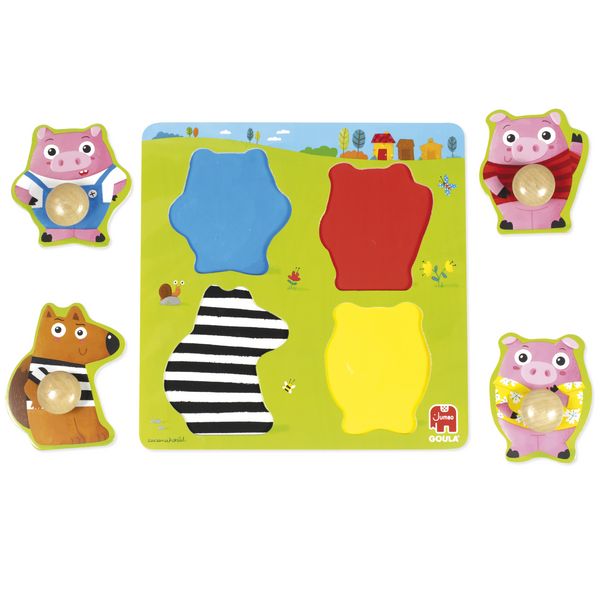 Produktbild: GOULA Die 3 kleinen Schweinchen-Puzzle