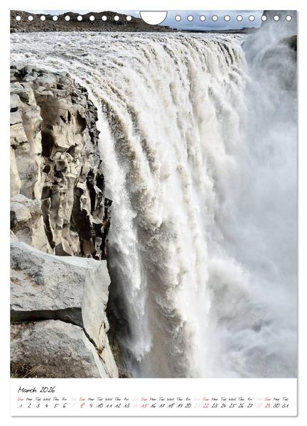 Produktbild: Iceland Calendar 2026 - Discover unique nature - UK Version (Wall Calendar 2026 DIN A4 portrait), CALVENDO 12 Month Wall Calendar