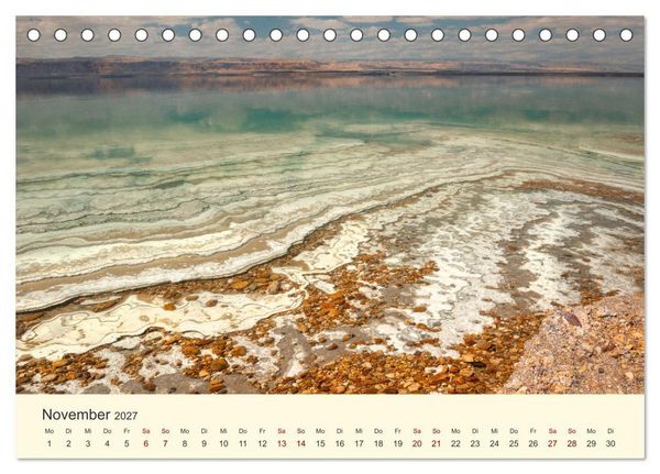 Produktbild: Jordanien Sand, Stein und Salz (Tischkalender 2027 DIN A5 quer), CALVENDO Monatskalender