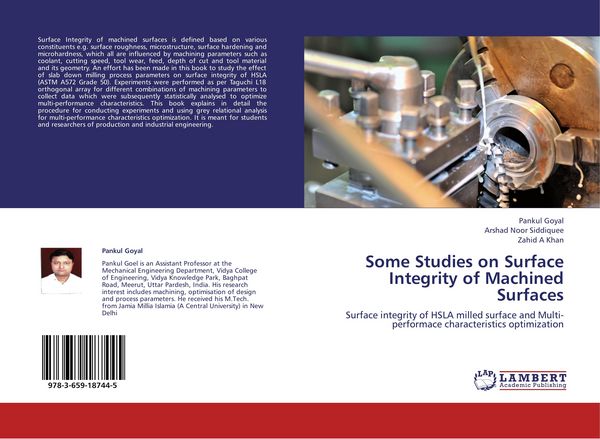 Produktbild: Some Studies on Surface Integrity of Machined Surfaces