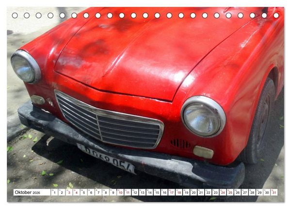 Produktbild: Ostalgie pur - DDR-Fahrzeuge auf Kuba (Tischkalender 2026 DIN A5 quer), CALVENDO Monatskalender