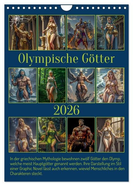 Produktbild: Olympische G&ouml;tter (Wandkalender 2026 DIN A4 hoch), CALVENDO Monatskalender