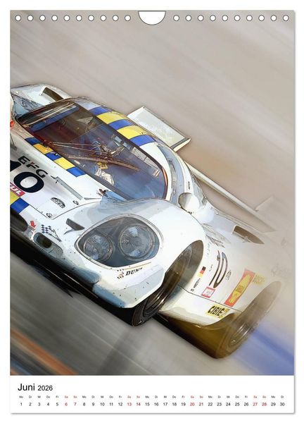 Produktbild: Faszination Rennsport (Wandkalender 2026 DIN A4 hoch), CALVENDO Monatskalender