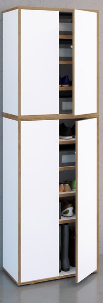 Produktbild: XL Holz Gro&szlig;er Schuhschrank Schuhkommode Salia B60