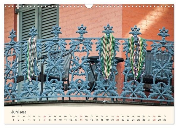Produktbild: Sommer in New Orleans (Wandkalender 2026 DIN A3 quer), CALVENDO Monatskalender