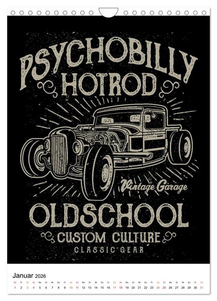 Produktbild: Automobile - nostalgische Poster (Wandkalender 2026 DIN A4 hoch), CALVENDO Monatskalender