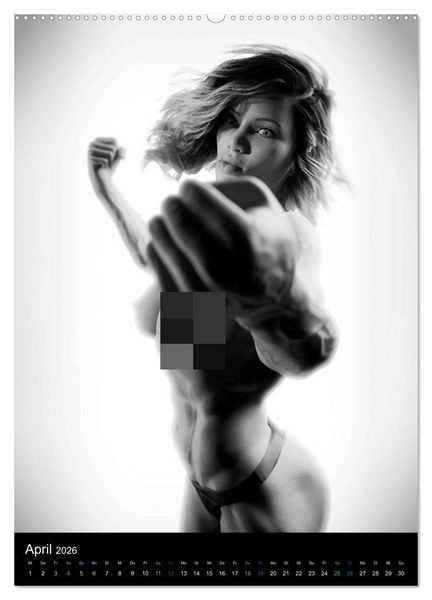 Produktbild: Kraft-Akt - Fitnessgirls in erotischen Abbildungen (Wandkalender 2026 DIN A2 hoch), CALVENDO Monatskalender