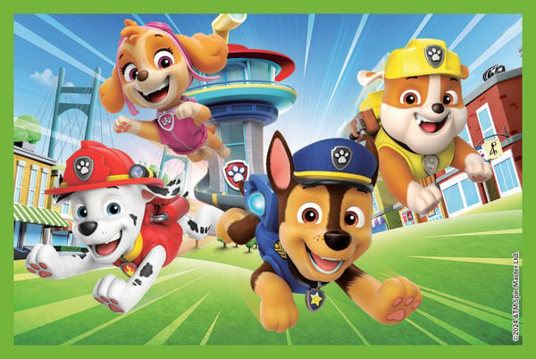 Produktbild: W&uuml;rfelpuzzle PAW PATROL 6 Teile