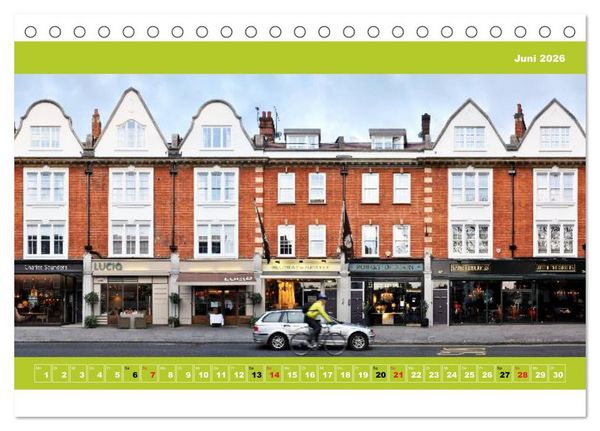 Produktbild: London Fassade 2026 (Tischkalender 2026 DIN A5 quer), CALVENDO Monatskalender