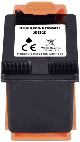 Produktbild: Renkforce Druckerpatrone ersetzt HP 302, F6U66AE Kompatibel Schwarz RF-5655886
