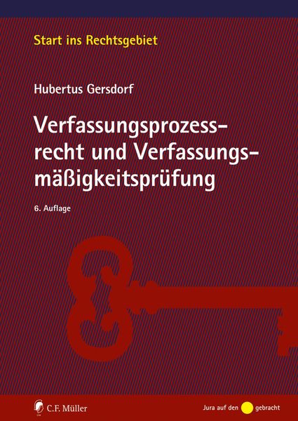 Produktbild: Verfassungsprozessrecht und Verfassungsm&auml;&szlig;igkeitspr&uuml;fung