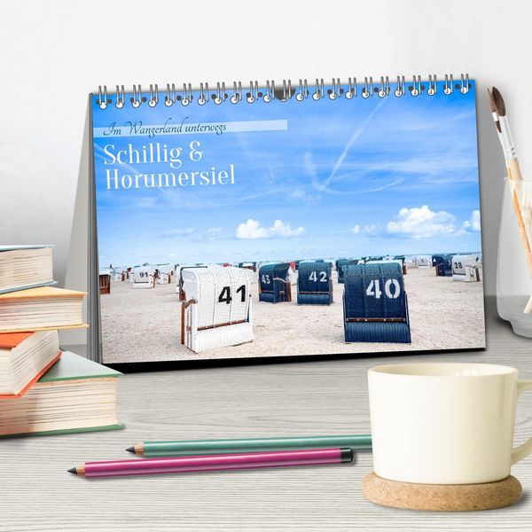 Produktbild: Schillig und Horumersiel - Im Wangerland unterwegs (Tischkalender 2026 DIN A5 quer), CALVENDO Monatskalender