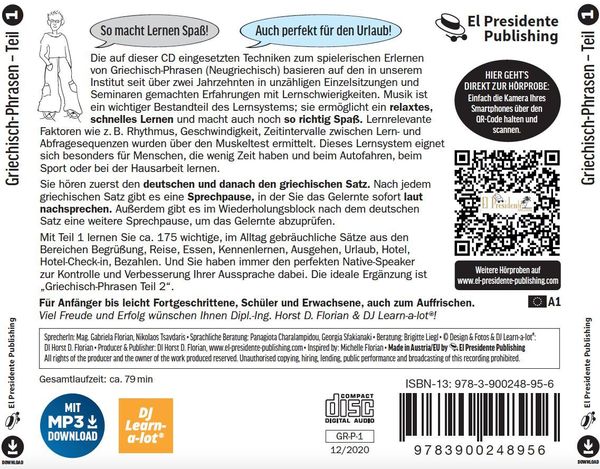 Produktbild: Griechisch-Phrasen spielerisch erlernt - Teil 1