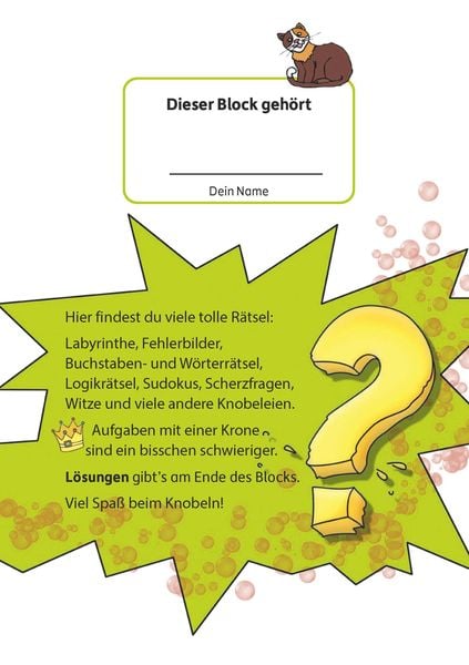 Produktbild: Rätselblock ab 8 Jahre - Band 2