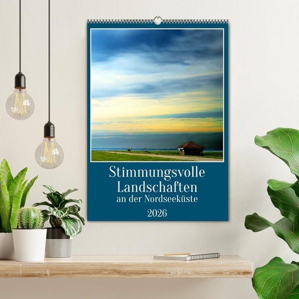 Produktbild: Stimmungsvolle Landschaften an der Nordseek&uuml;ste (Wandkalender 2026 DIN A2 hoch), CALVENDO Monatskalender