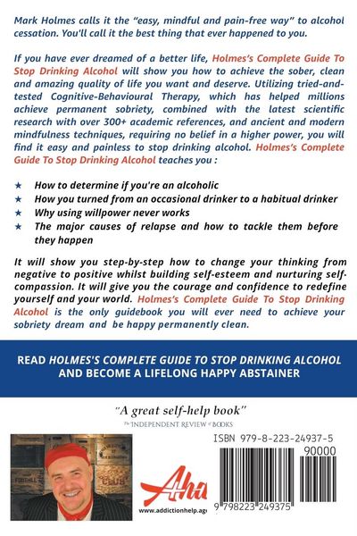 Produktbild: Holmes's Complete Guide To Stop Drinking Alcohol; The Easy, Mindful and Pain-free Way