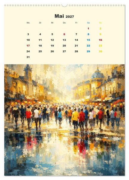 Produktbild: Upside Down Gem&auml;lde - Gespiegelte Landschaften (Wandkalender 2027 DIN A2 hoch), CALVENDO Monatskalender