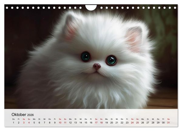 Produktbild: Zauberhafte Fluffies (Wandkalender 2026 DIN A4 quer), CALVENDO Monatskalender