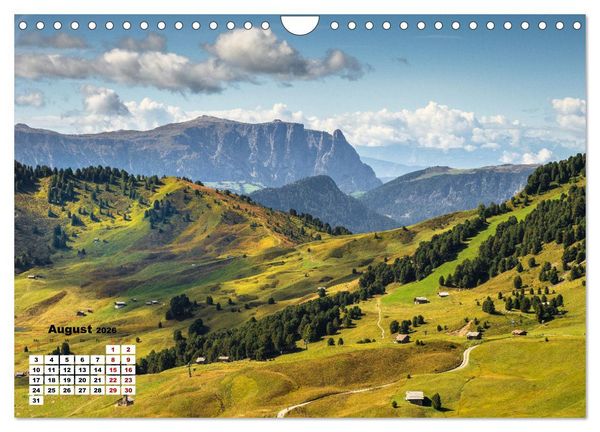 Produktbild: Berggipfel der Dolomiten (Wandkalender 2026 DIN A4 quer), CALVENDO Monatskalender