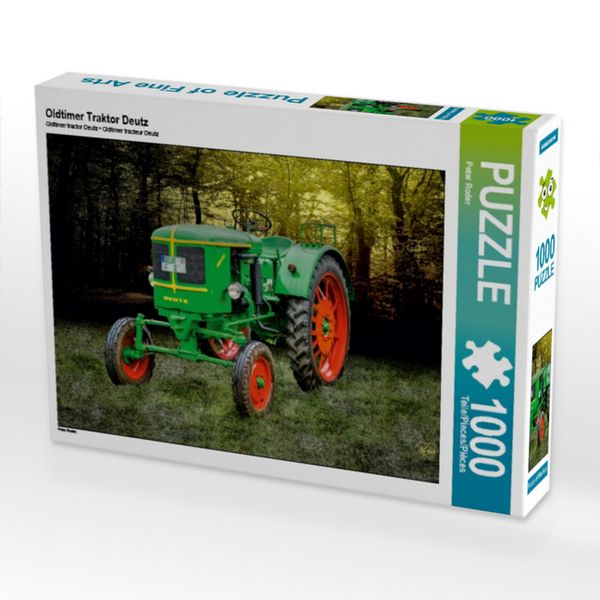 CALVENDO Puzzle Oldtimer Traktor Deutz | 1000 Teile Lege-Größe 64x48cm Foto-Puzzle für glückliche Stunden