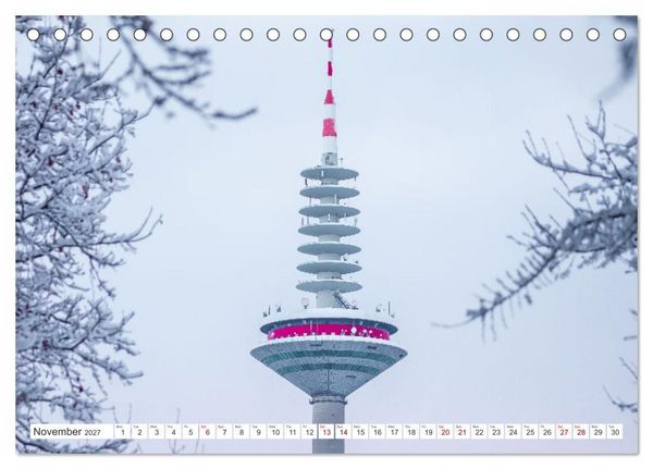 Produktbild: Frankfurt most beautiful places (Desk Calendar 2027 DIN A5 landscape), CALVENDO 12 Month DeskCalendar